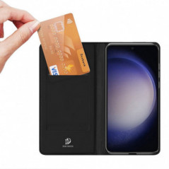 Samsung Galaxy S23 FE Hülle Dux Ducis Leather Schwarz
