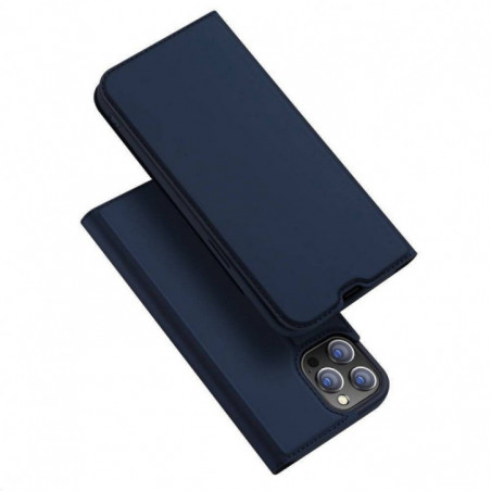 Apple iPhone 13 Pro Max Hülle Dux Ducis Leather Blau