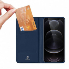 Apple iPhone 13 Pro Max Hülle Dux Ducis Leather Blau