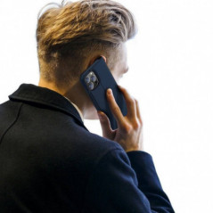 Apple iPhone 13 Pro Max Hülle Dux Ducis Leather Blau