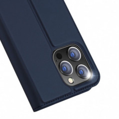 Apple iPhone 15 Hülle Dux Ducis Leather Blau