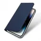 Apple iPhone 15 Hülle Dux Ducis Leather Blau