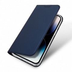 Apple iPhone 15 Hülle Dux Ducis Leather Blau