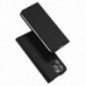 Apple iPhone 14 Pro Hülle Dux Ducis Leather Schwarz