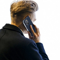 Apple iPhone 14 Pro Hülle Dux Ducis Leather Blau