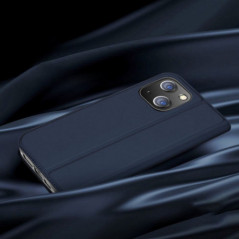 Apple iPhone 15 Plus Hülle Dux Ducis Leather Schwarz