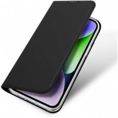Apple iPhone 15 Plus Hülle Dux Ducis Leather Schwarz