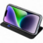 Apple iPhone 15 Plus Hülle Dux Ducis Leather Schwarz