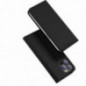 Apple iPhone 15 Pro Hülle Dux Ducis Leather Schwarz