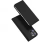 Apple iPhone 15 Pro Hülle Dux Ducis Leather Schwarz