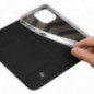 Apple iPhone 15 Pro Hülle Dux Ducis Leather Schwarz