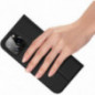 Apple iPhone 15 Pro Hülle Dux Ducis Leather Schwarz