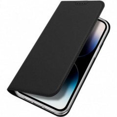 Apple iPhone 15 Pro Hülle Dux Ducis Leather Schwarz