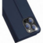 Apple iPhone 15 Pro Hülle Dux Ducis Leather Blau