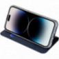 Apple iPhone 15 Pro Hülle Dux Ducis Leather Blau