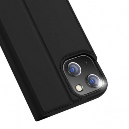 Apple iPhone 13 Hülle Dux Ducis Leather Schwarz