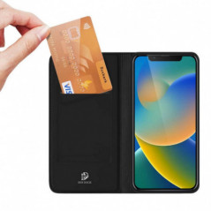 Apple iPhone 13 Hülle Dux Ducis Leather Schwarz