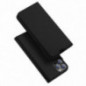 Apple iPhone 13 Pro Hülle Dux Ducis Leather Schwarz