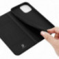 Apple iPhone 13 Pro Hülle Dux Ducis Leather Schwarz