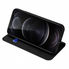 Apple iPhone 13 Pro Hülle Dux Ducis Leather Schwarz