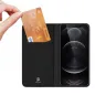 Apple iPhone 13 Pro Max Hülle Dux Ducis Leather Schwarz