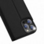 Apple iPhone 13 Pro Max Hülle Dux Ducis Leather Schwarz