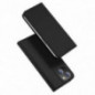 Apple iPhone 15 Hülle Dux Ducis Leather Schwarz