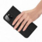 Apple iPhone 15 Hülle Dux Ducis Leather Schwarz