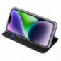 Apple iPhone 15 Hülle Dux Ducis Leather Schwarz