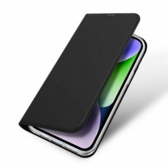 Apple iPhone 15 Hülle Dux Ducis Leather Schwarz