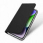 Apple iPhone 15 Hülle Dux Ducis Leather Schwarz