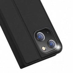 Apple iPhone 15 Hülle Dux Ducis Leather Schwarz