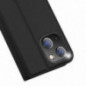 Apple iPhone 15 Hülle Dux Ducis Leather Schwarz