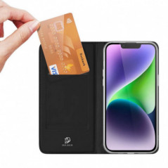 Apple iPhone 15 Hülle Dux Ducis Leather Schwarz