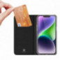 Apple iPhone 15 Hülle Dux Ducis Leather Schwarz