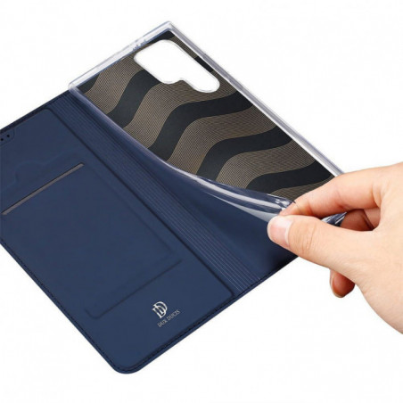 Samsung Galaxy S24 Hülle Dux Ducis Leather Blau