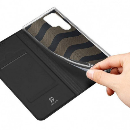 Samsung Galaxy S24 ULTRA Hülle Dux Ducis Leather Schwarz