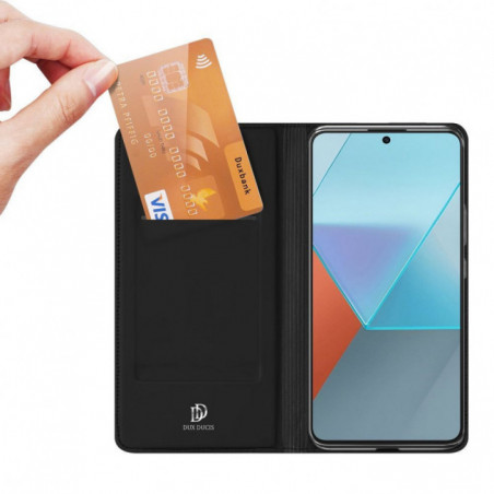 XIAOMI Redmi Note 13 Pro 5G Hülle Dux Ducis Leather Schwarz