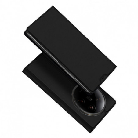 XIAOMI 14 Ultra Hülle Dux Ducis Leather Schwarz