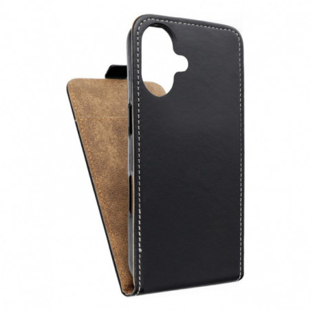 Apple iPhone 16 Flip Handytaschen Slim Flexi Fresh Schwarz