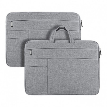 Dux Ducis Tasche LBTC für Laptop 15.5-16 Zoll Horizontal Handtasche hellgrau