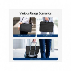 Dux Ducis Hülle LBJB für Laptop 14-15.4in Schultertasche schwarz