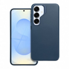 Samsung Galaxy S25 Hülle Leather Mag Cover Elegant  MagSAFE  Indigoblau