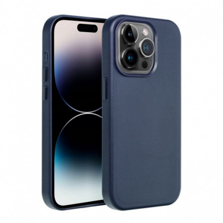Samsung Galaxy S25 Ultra Hülle Leather Mag Cover Elegant  MagSAFE  Indigoblau