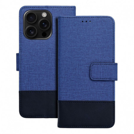 Apple iPhone 16e Book Handytaschen GOMMA Elegant  Blau