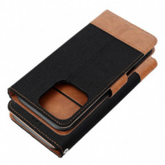 Apple iPhone 16e Book Handytaschen JEANS Elegant  Schwarz