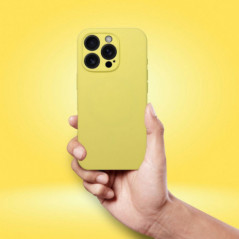 Apple iPhone 15 Pro Max Hülle Silicone 2mm Zitrone