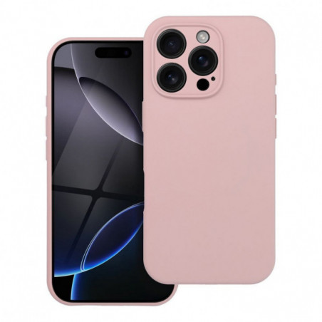 Apple iPhone 16 Pro Hülle Silicone 2mm Sandrosa