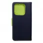 XIAOMI Redmi Note 14 4G Brieftaschenetui Fancy Book Marine / Limette
