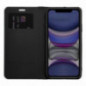 Apple iPhone 16e Book Handytaschen LUNA Book Carbon Kohlenstoff-Faser, Elegant  Schwarz